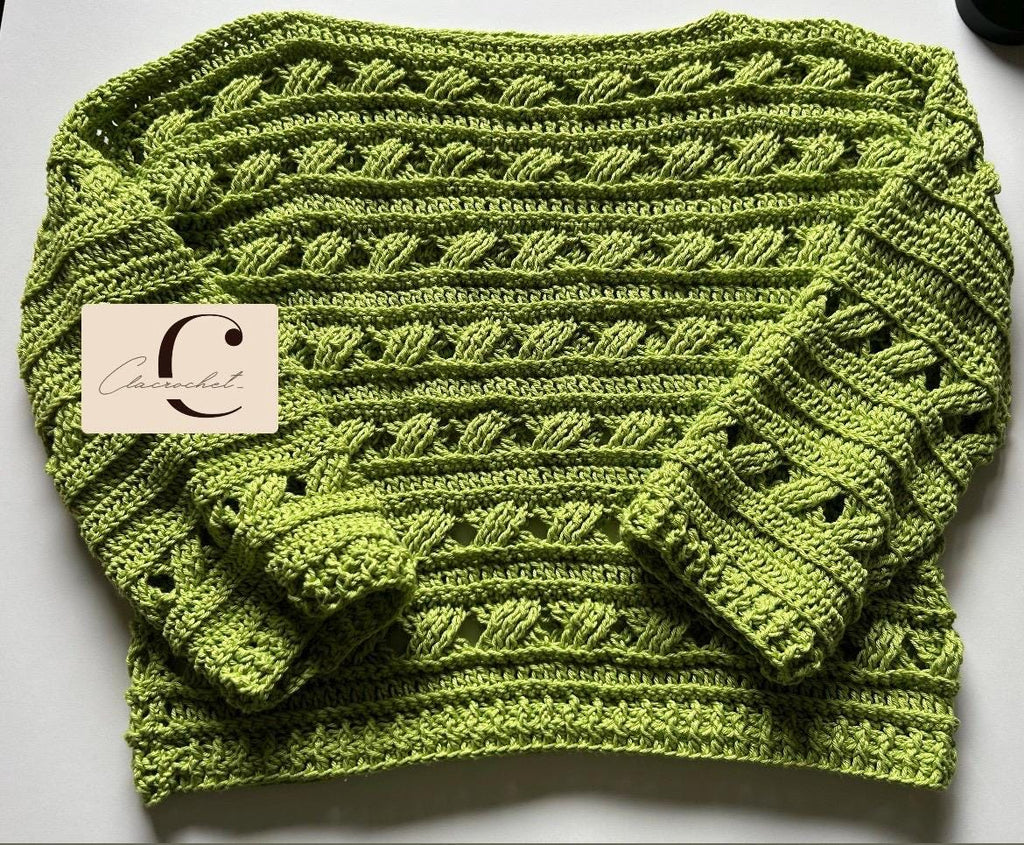 Daily Sweater PDF Crochet Pattern Italiano-Inglese con videos e foto, Maglia Uncinetto Donna, Maglione Facile Quattro Stagioni