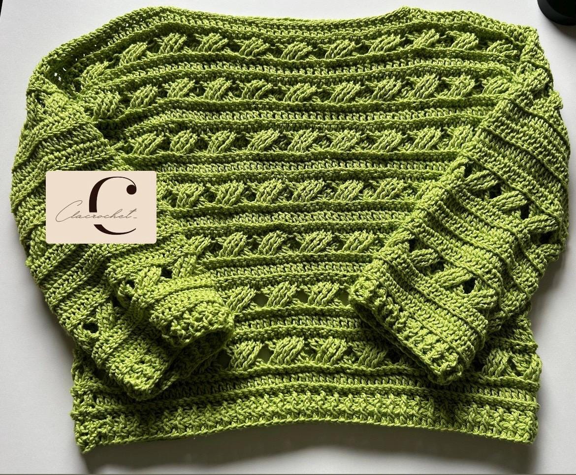 Daily Sweater PDF Crochet Pattern Italiano-Inglese con videos e foto, Maglia Uncinetto Donna, Maglione Facile Quattro Stagioni
