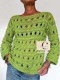 Daily Sweater PDF Crochet Pattern Italiano-Inglese con videos e foto, Maglia Uncinetto Donna, Maglione Facile Quattro Stagioni